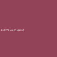 Enorme Granit-Lampe