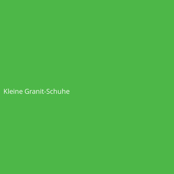 Kleine Granit-Schuhe