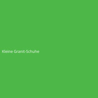 Kleine Granit-Schuhe