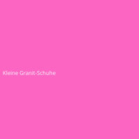 Kleine Granit-Schuhe