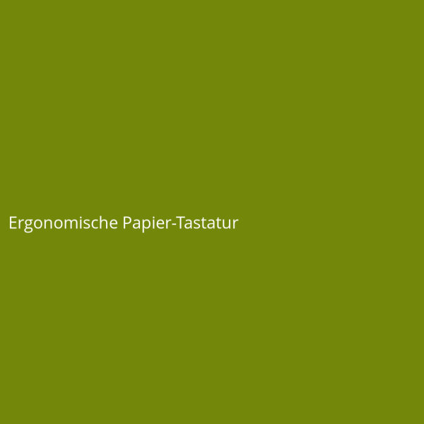Ergonomische Papier-Tastatur