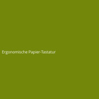 Ergonomische Papier-Tastatur