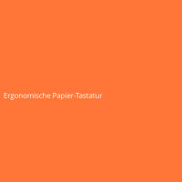 Ergonomische Papier-Tastatur