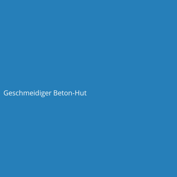 Geschmeidiger Beton-Hut