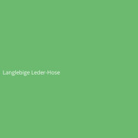 Langlebige Leder-Hose